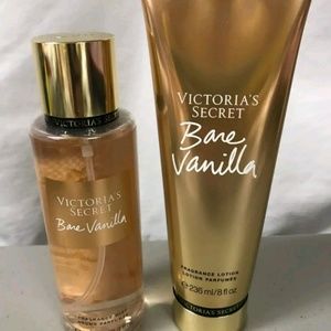 Victoria Secret Bare Vanilla body mist and lotion